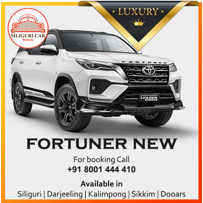 Fortuner car rentals in siliguri