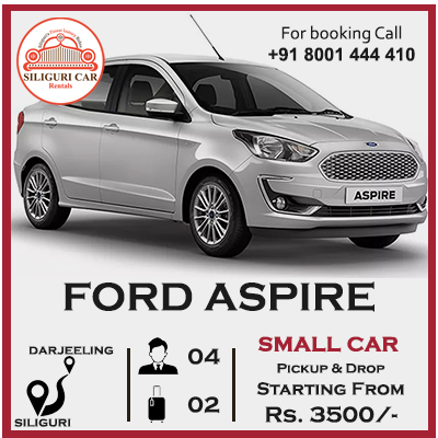 Siliguri to Darjeeling Ford Aspire car rental