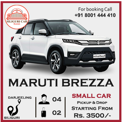 Siliguri to Darjeeling Maruti Brezza car rental