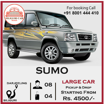 Siiguri to Darjeeling Tata Sumo car rentals