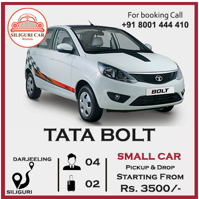 Siliguri to Darjeeling Tata Bolt car rental