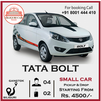 Siliguri to Gangtok TATA Bolt car rentals