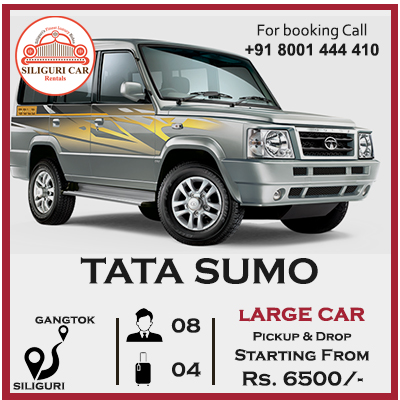 Siliguri to Gangtok TATA Sumo car rentals